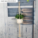 Vintage Knotted Plant Hanger Basket Flowerpot - Silvesse