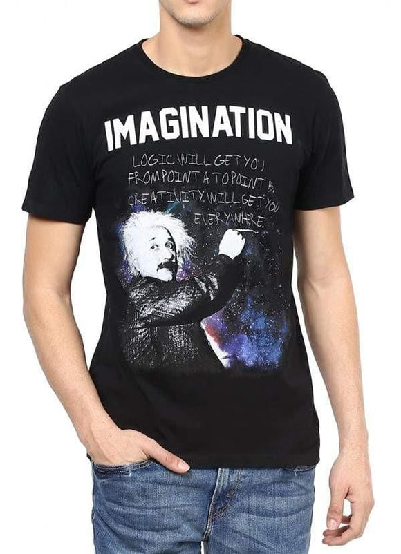 Einstein I'm With Stupid Half Sleeve T Shirt