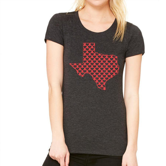 Texas hearts - Women's Tee - Silvesse