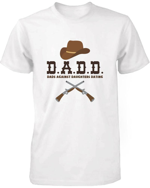 Men's Funny Graphic Statement White T-shirt - Dads - Silvesse